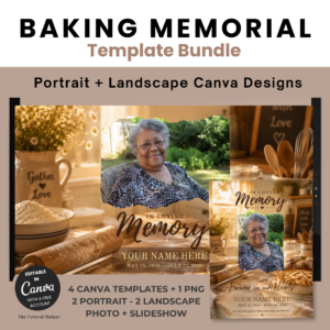 Baking Memorial Template Bundle