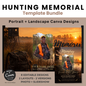 Hunting Memorial Template Bundle