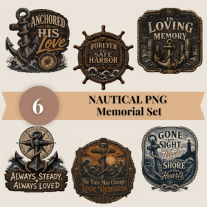 Nautical Memorial PNG Bundle